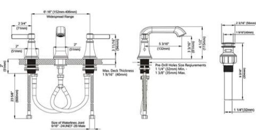 Widespread Bathroom Faucet